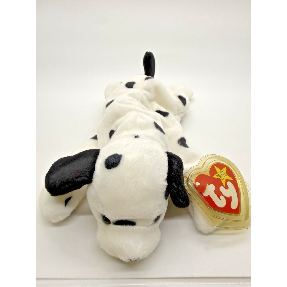 TY Beanie Baby Dotty Dalmatian Dog Plush Original Tag New Retired Stuffed Toy